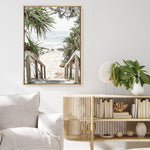 Shop Wategos Beach I Photo Canvas Print a coastal themed photography framed stretched canvas print from The Print Emporium wall artwork collection - Buy Australian made prints for the home and your interior decor space, TPE-952-CA-35X46-NF