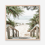 Shop Wategos Beach I (Square) Photo Art Print a coastal themed photography wall art print from The Print Emporium wall artwork collection - Buy Australian made fine art poster and framed prints for the home and your interior decor, TPE-965-AP