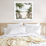Shop Wategos Beach I (Square) Photo Art Print a coastal themed photography wall art print from The Print Emporium wall artwork collection - Buy Australian made fine art poster and framed prints for the home and your interior decor, TPE-965-AP