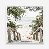 Shop Wategos Beach I (Square) Photo Art Print a coastal themed photography wall art print from The Print Emporium wall artwork collection - Buy Australian made fine art poster and framed prints for the home and your interior decor, TPE-965-AP