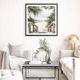 Shop Wategos Beach I (Square) Photo Art Print a coastal themed photography wall art print from The Print Emporium wall artwork collection - Buy Australian made fine art poster and framed prints for the home and your interior decor, TPE-965-AP