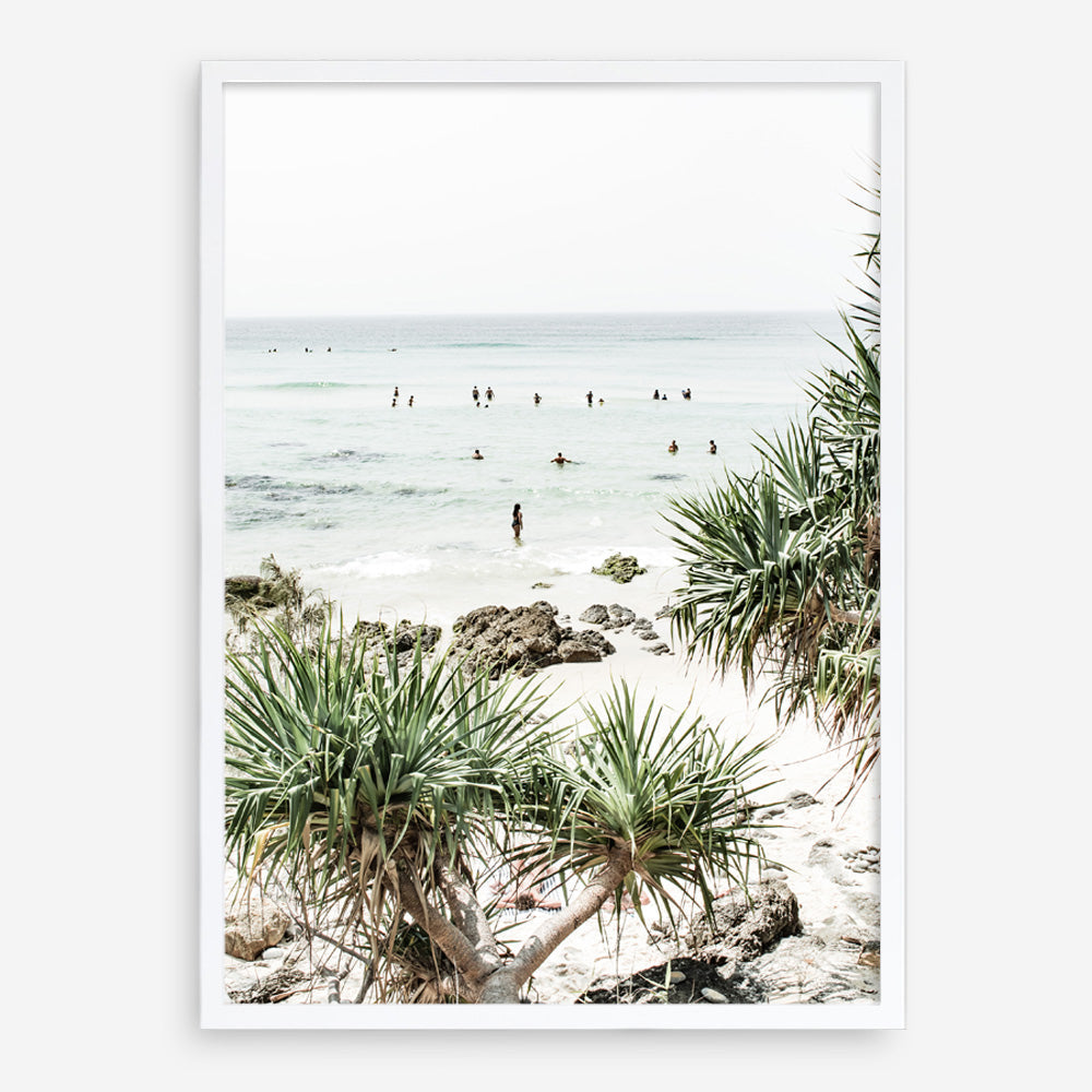 Shop Wategos Beach II Photo Art Print a coastal themed photography wall art print from The Print Emporium wall artwork collection - Buy Australian made fine art poster and framed prints for the home and your interior decor, TPE-954-AP