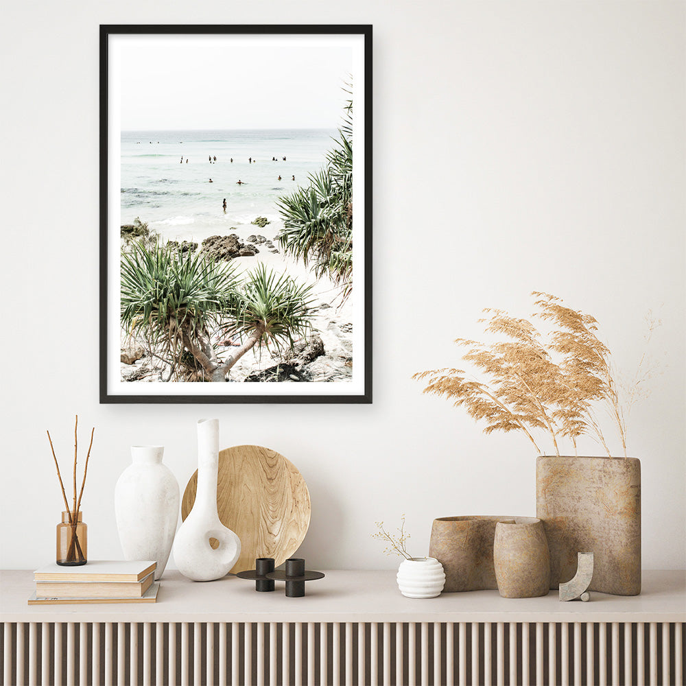 Shop Wategos Beach II Photo Art Print a coastal themed photography wall art print from The Print Emporium wall artwork collection - Buy Australian made fine art poster and framed prints for the home and your interior decor, TPE-954-AP