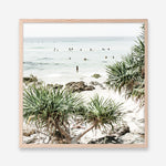 Shop Wategos Beach II (Square) Photo Art Print a coastal themed photography wall art print from The Print Emporium wall artwork collection - Buy Australian made fine art poster and framed prints for the home and your interior decor, TPE-966-AP