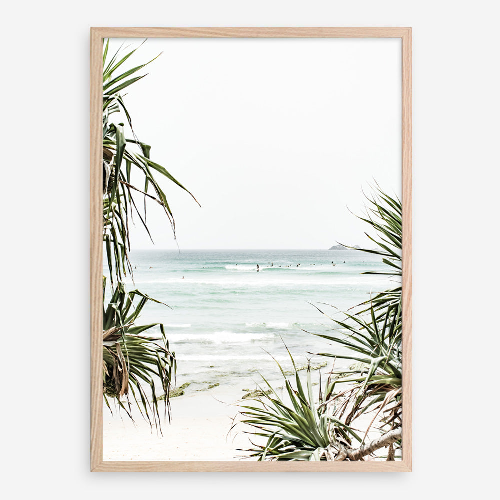 Shop Wategos Beach III Photo Art Print a coastal themed photography wall art print from The Print Emporium wall artwork collection - Buy Australian made fine art poster and framed prints for the home and your interior decor, TPE-956-AP