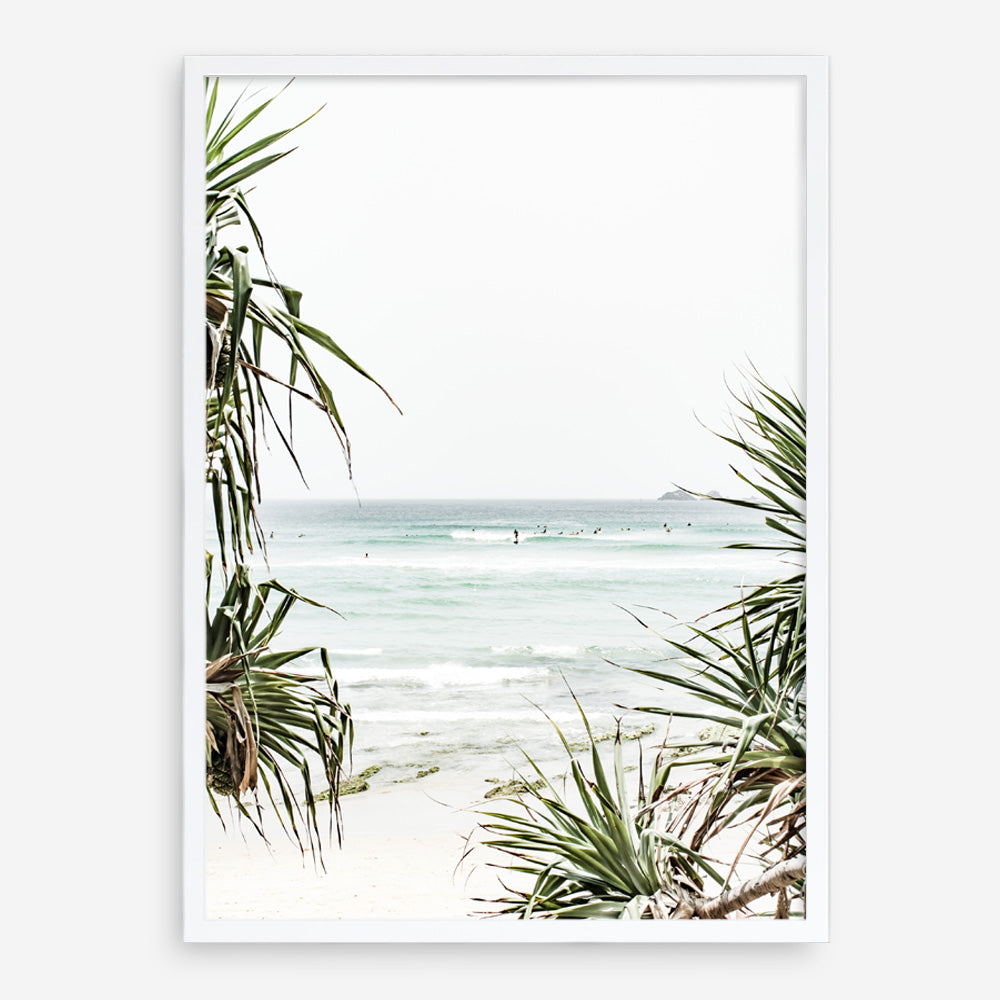 Shop Wategos Beach III Photo Art Print a coastal themed photography wall art print from The Print Emporium wall artwork collection - Buy Australian made fine art poster and framed prints for the home and your interior decor, TPE-956-AP