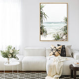 Shop Wategos Beach III Photo Canvas Print a coastal themed photography framed stretched canvas print from The Print Emporium wall artwork collection - Buy Australian made prints for the home and your interior decor space, TPE-956-CA-35X46-NF