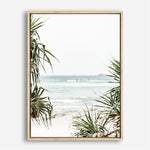 Shop Wategos Beach III Photo Canvas Print a coastal themed photography framed stretched canvas print from The Print Emporium wall artwork collection - Buy Australian made prints for the home and your interior decor space, TPE-956-CA-35X46-NF