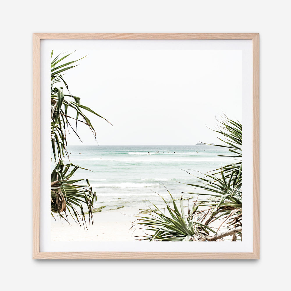 Shop Wategos Beach III (Square) Photo Art Print a coastal themed photography wall art print from The Print Emporium wall artwork collection - Buy Australian made fine art poster and framed prints for the home and your interior decor, TPE-967-AP