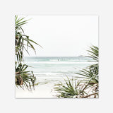 Shop Wategos Beach III (Square) Photo Art Print a coastal themed photography wall art print from The Print Emporium wall artwork collection - Buy Australian made fine art poster and framed prints for the home and your interior decor, TPE-967-AP