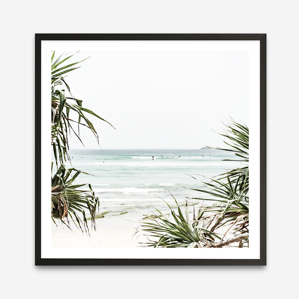 Shop Wategos Beach III (Square) Photo Art Print a coastal themed photography wall art print from The Print Emporium wall artwork collection - Buy Australian made fine art poster and framed prints for the home and your interior decor, TPE-967-AP