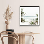 Shop Wategos Beach III (Square) Photo Art Print a coastal themed photography wall art print from The Print Emporium wall artwork collection - Buy Australian made fine art poster and framed prints for the home and your interior decor, TPE-967-AP