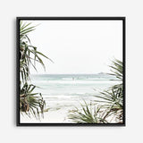 Shop Wategos Beach III (Square) Photo Canvas a coastal themed photography framed stretched canvas print from The Print Emporium wall artwork collection - Buy Australian made prints for the home and your interior decor space, TPE-967-CA-40X40-NF