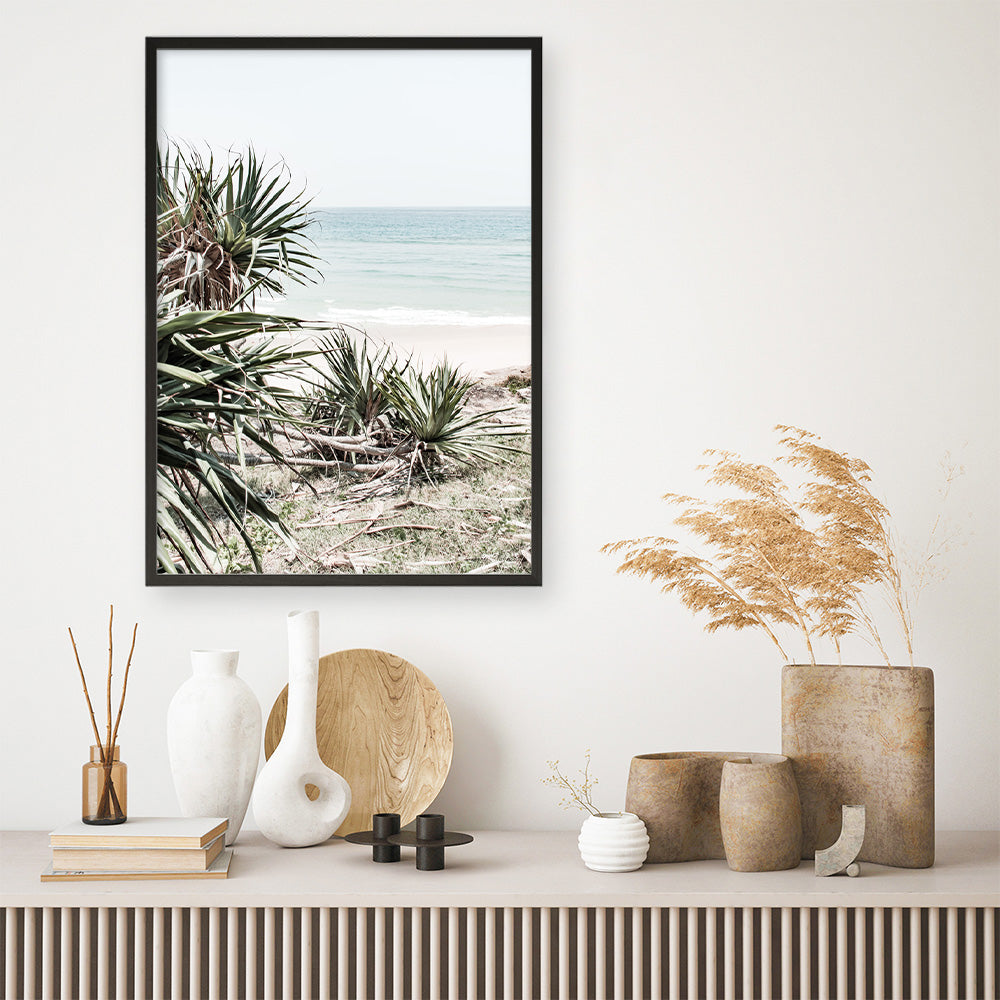Shop Wategos Beach IV Photo Art Print a coastal themed photography wall art print from The Print Emporium wall artwork collection - Buy Australian made fine art poster and framed prints for the home and your interior decor, TPE-978-AP