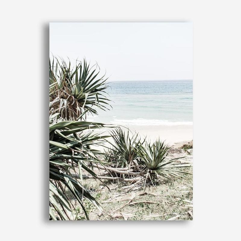 Shop Wategos Beach IV Photo Canvas Print a coastal themed photography framed stretched canvas print from The Print Emporium wall artwork collection - Buy Australian made prints for the home and your interior decor space, TPE-978-CA-35X46-NF