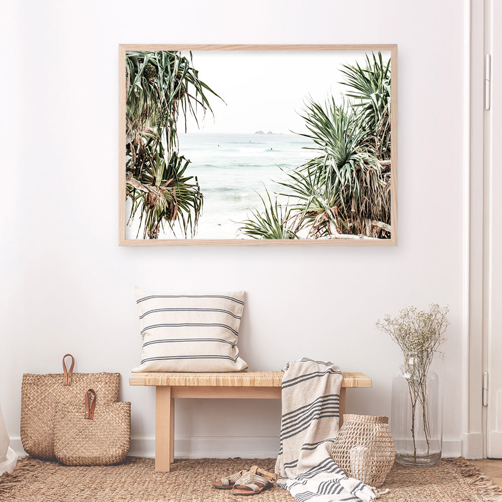 Shop Wategos Views Photo Art Print a coastal themed photography wall art print from The Print Emporium wall artwork collection - Buy Australian made fine art poster and framed prints for the home and your interior decor, TPE-953-AP