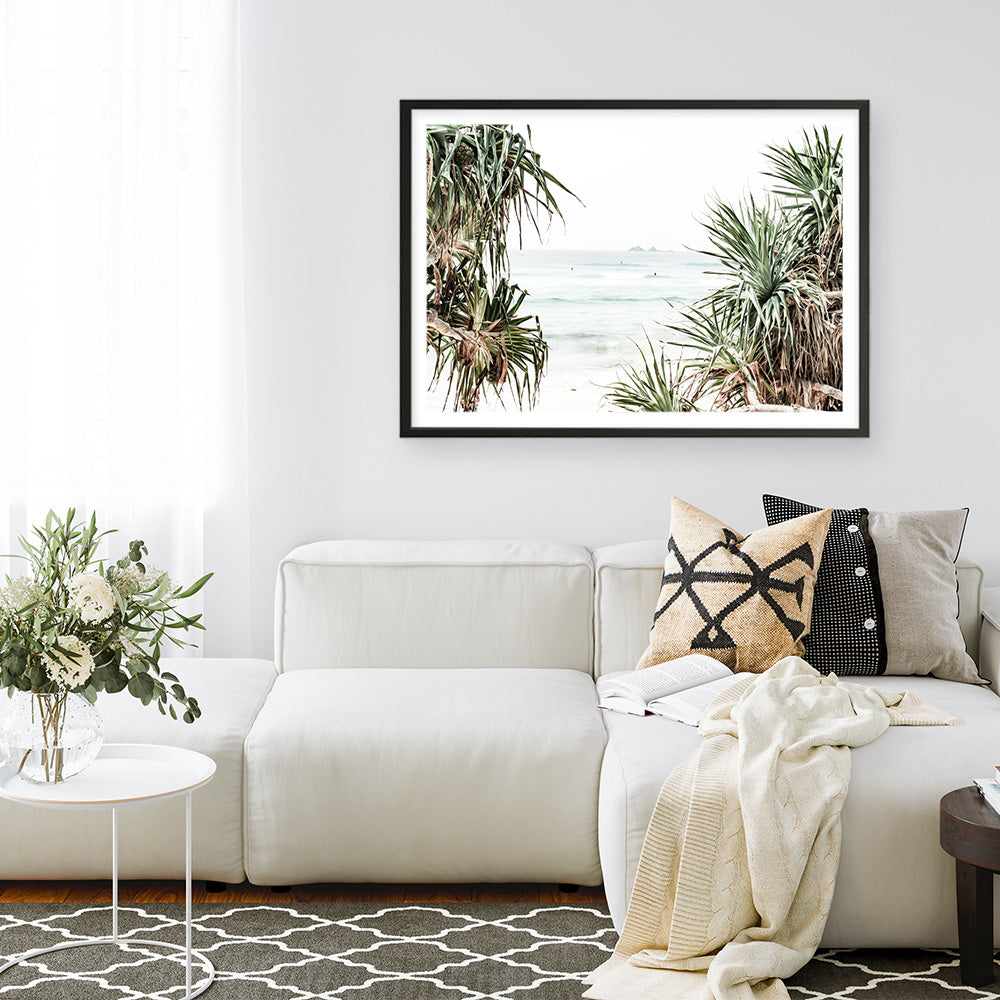 Shop Wategos Views Photo Art Print a coastal themed photography wall art print from The Print Emporium wall artwork collection - Buy Australian made fine art poster and framed prints for the home and your interior decor, TPE-953-AP