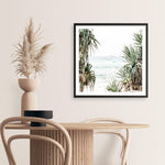 Shop Wategos Views (Square) Photo Art Print a coastal themed photography wall art print from The Print Emporium wall artwork collection - Buy Australian made fine art poster and framed prints for the home and your interior decor, TPE-969-AP