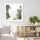 Shop Wategos Views (Square) Photo Art Print a coastal themed photography wall art print from The Print Emporium wall artwork collection - Buy Australian made fine art poster and framed prints for the home and your interior decor, TPE-969-AP