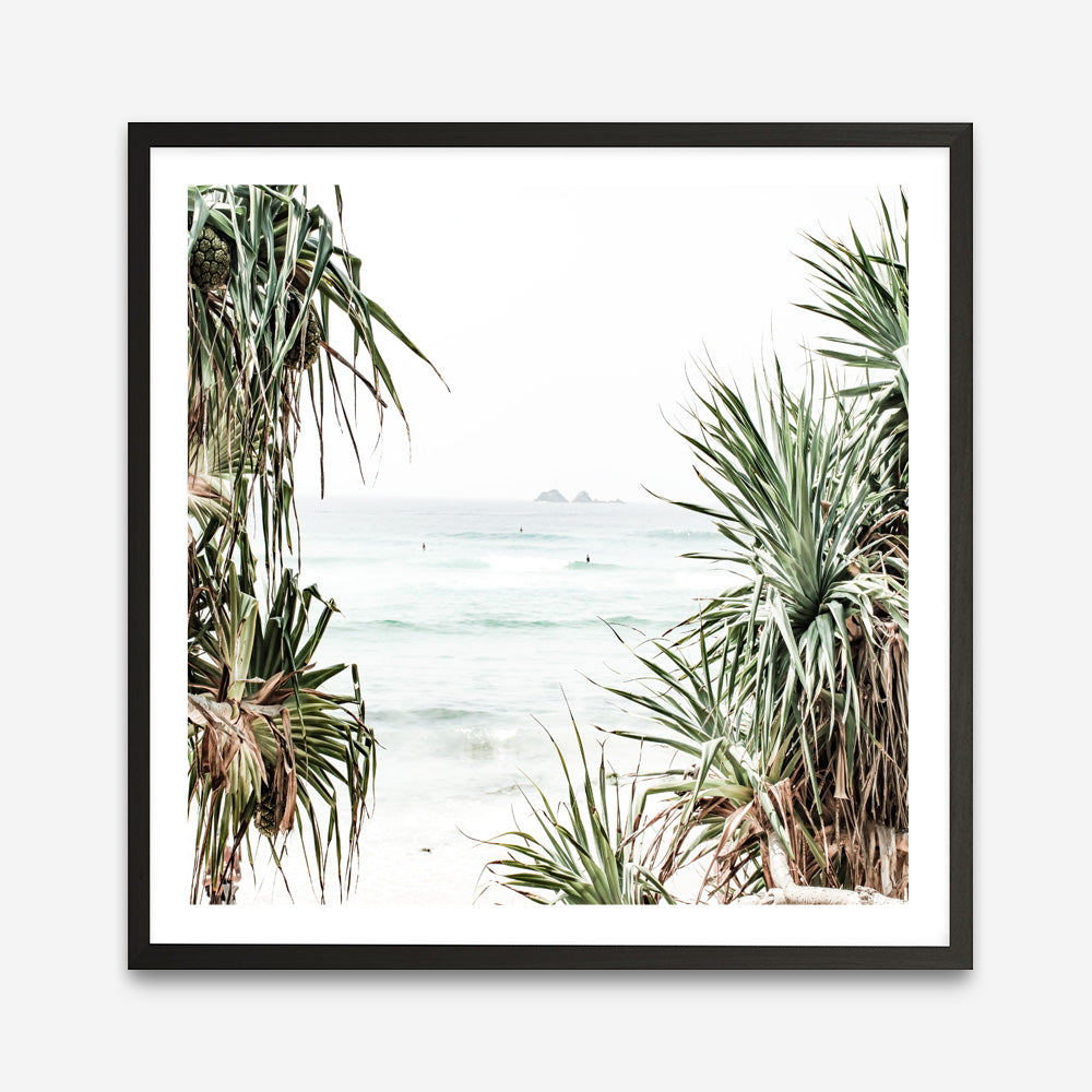 Shop Wategos Views (Square) Photo Art Print a coastal themed photography wall art print from The Print Emporium wall artwork collection - Buy Australian made fine art poster and framed prints for the home and your interior decor, TPE-969-AP