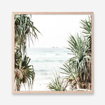 Shop Wategos Views (Square) Photo Art Print a coastal themed photography wall art print from The Print Emporium wall artwork collection - Buy Australian made fine art poster and framed prints for the home and your interior decor, TPE-969-AP