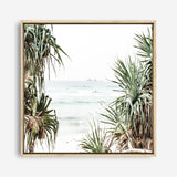 Shop Wategos Views (Square) Photo Canvas a coastal themed photography framed stretched canvas print from The Print Emporium wall artwork collection - Buy Australian made prints for the home and your interior decor space, TPE-969-CA-40X40-NF