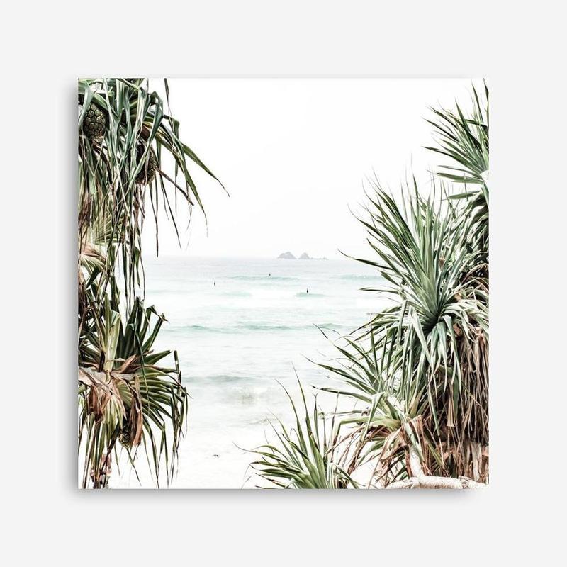 Shop Wategos Views (Square) Photo Canvas a coastal themed photography framed stretched canvas print from The Print Emporium wall artwork collection - Buy Australian made prints for the home and your interior decor space, TPE-969-CA-40X40-NF