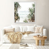 Shop Wategos Views (Square) Photo Canvas a coastal themed photography framed stretched canvas print from The Print Emporium wall artwork collection - Buy Australian made prints for the home and your interior decor space, TPE-969-CA-40X40-NF