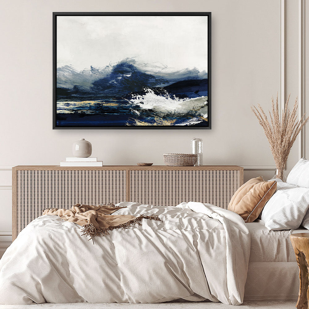 Shop Water Canvas Print a painted abstract themed framed canvas wall art print from The Print Emporium artwork collection - Buy Australian made fine art painting style stretched canvas prints for the home and your interior decor space, TPE-PC-PG281-CA-35X46-NF