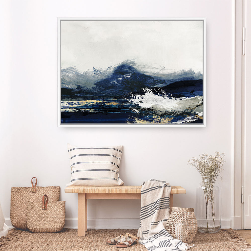 Shop Water Canvas Print a painted abstract themed framed canvas wall art print from The Print Emporium artwork collection - Buy Australian made fine art painting style stretched canvas prints for the home and your interior decor space, TPE-PC-PG281-CA-35X46-NF