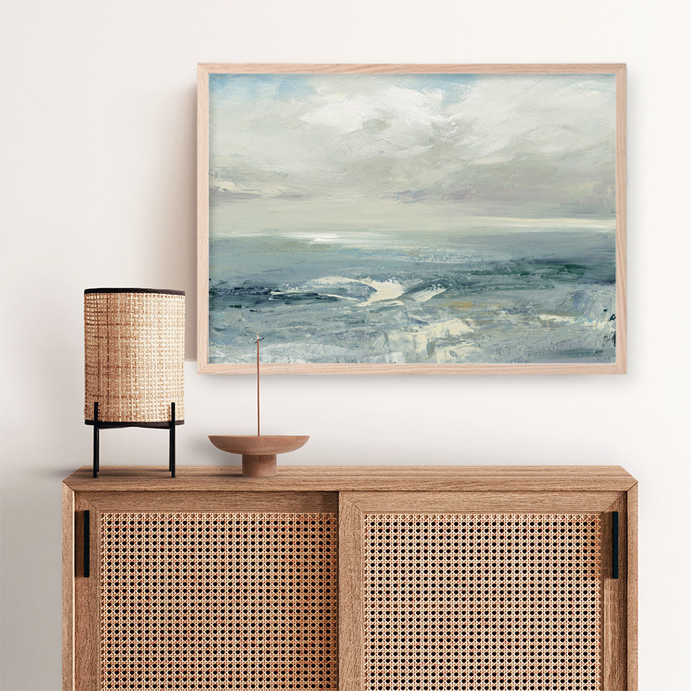 Shop Waves Art Print a painted abstract themed wall art print from The Print Emporium wall artwork collection - Buy Australian made fine art painting style poster and framed prints for the home and your interior decor room, TPE-WA-37620-AP
