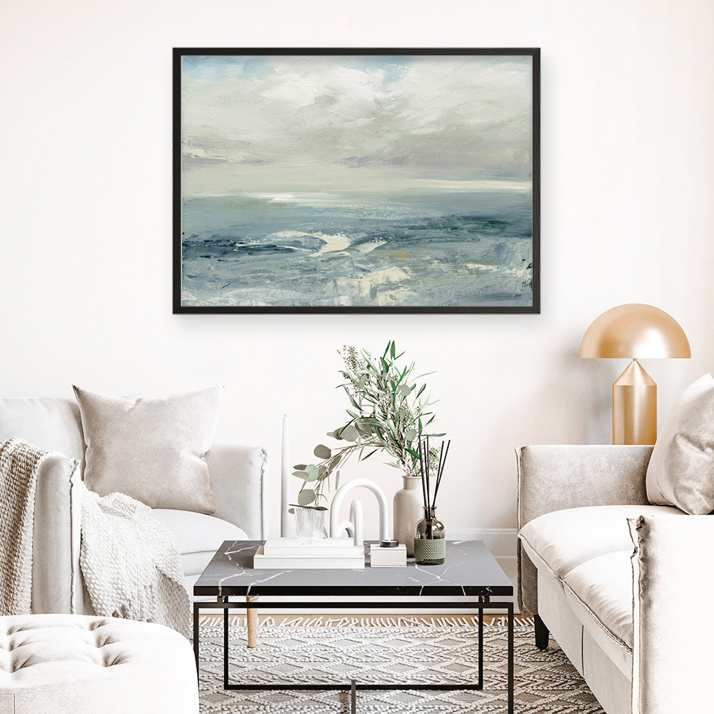 Shop Waves Art Print a painted abstract themed wall art print from The Print Emporium wall artwork collection - Buy Australian made fine art painting style poster and framed prints for the home and your interior decor room, TPE-WA-37620-AP