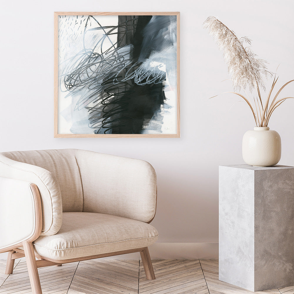 Shop Whats Happening I (Square) Art Print a painted abstract themed wall art print from The Print Emporium wall artwork collection - Buy Australian made fine art painting style poster and framed prints for the home and your interior decor room, TPE-WA-14273-AP