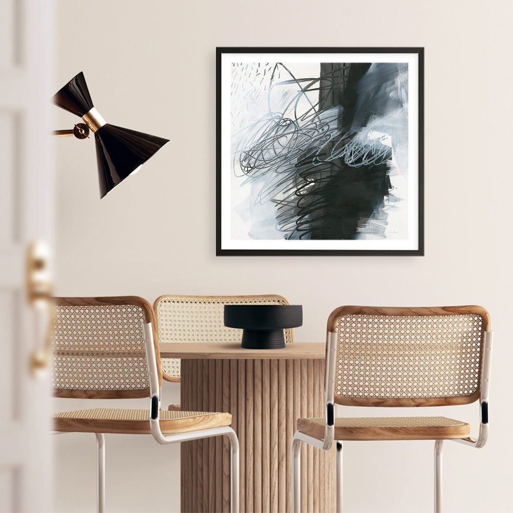 Shop Whats Happening I (Square) Art Print a painted abstract themed wall art print from The Print Emporium wall artwork collection - Buy Australian made fine art painting style poster and framed prints for the home and your interior decor room, TPE-WA-14273-AP