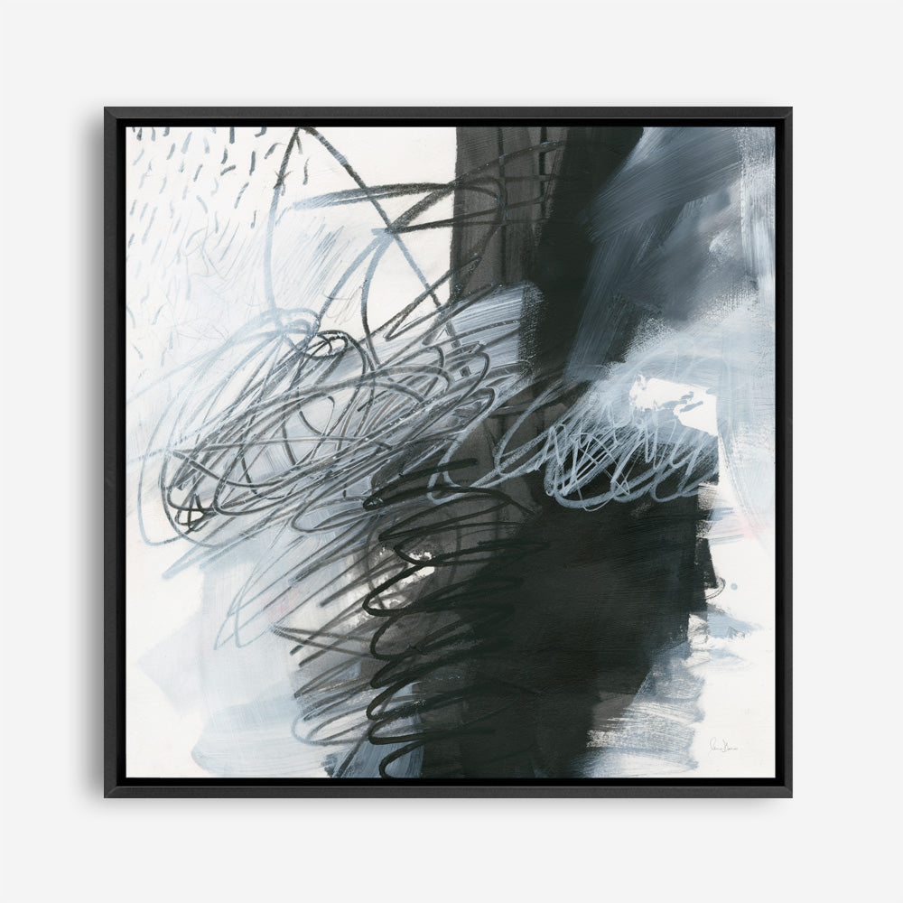 Shop Whats Happening I (Square) Canvas Print a painted abstract themed framed canvas wall art print from The Print Emporium artwork collection - Buy Australian made fine art painting style stretched canvas prints for the home and your interior decor space, TPE-WA-14273-CA-40X40-NF