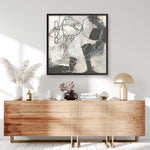 Shop Whats Happening II Neutral (Square) Art Print a painted abstract themed wall art print from The Print Emporium wall artwork collection - Buy Australian made fine art painting style poster and framed prints for the home and your interior decor room, TPE-WA-59009-AP