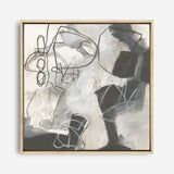 Shop Whats Happening II Neutral (Square) Canvas Print a painted abstract themed framed canvas wall art print from The Print Emporium artwork collection - Buy Australian made fine art painting style stretched canvas prints for the home and your interior decor space, TPE-WA-59009-CA-40X40-NF