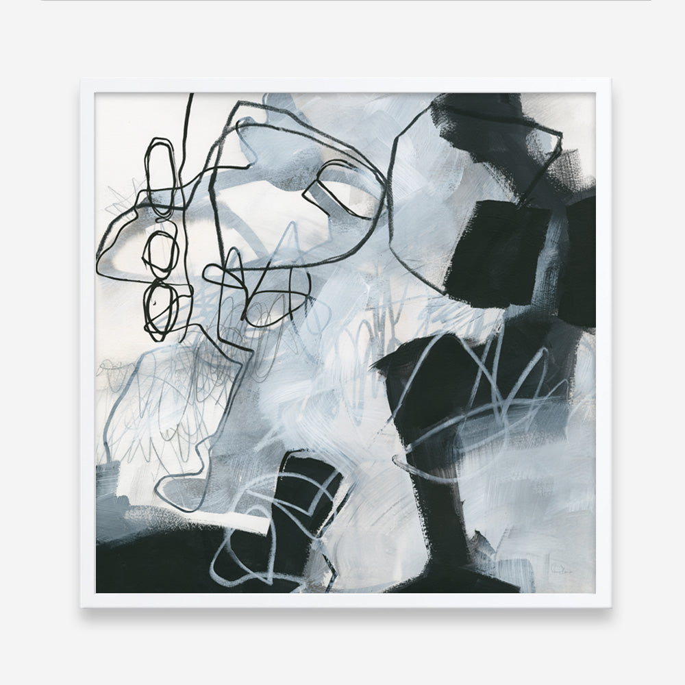 Shop Whats Happening II (Square) Art Print a painted abstract themed wall art print from The Print Emporium wall artwork collection - Buy Australian made fine art painting style poster and framed prints for the home and your interior decor room, TPE-WA-14274-AP