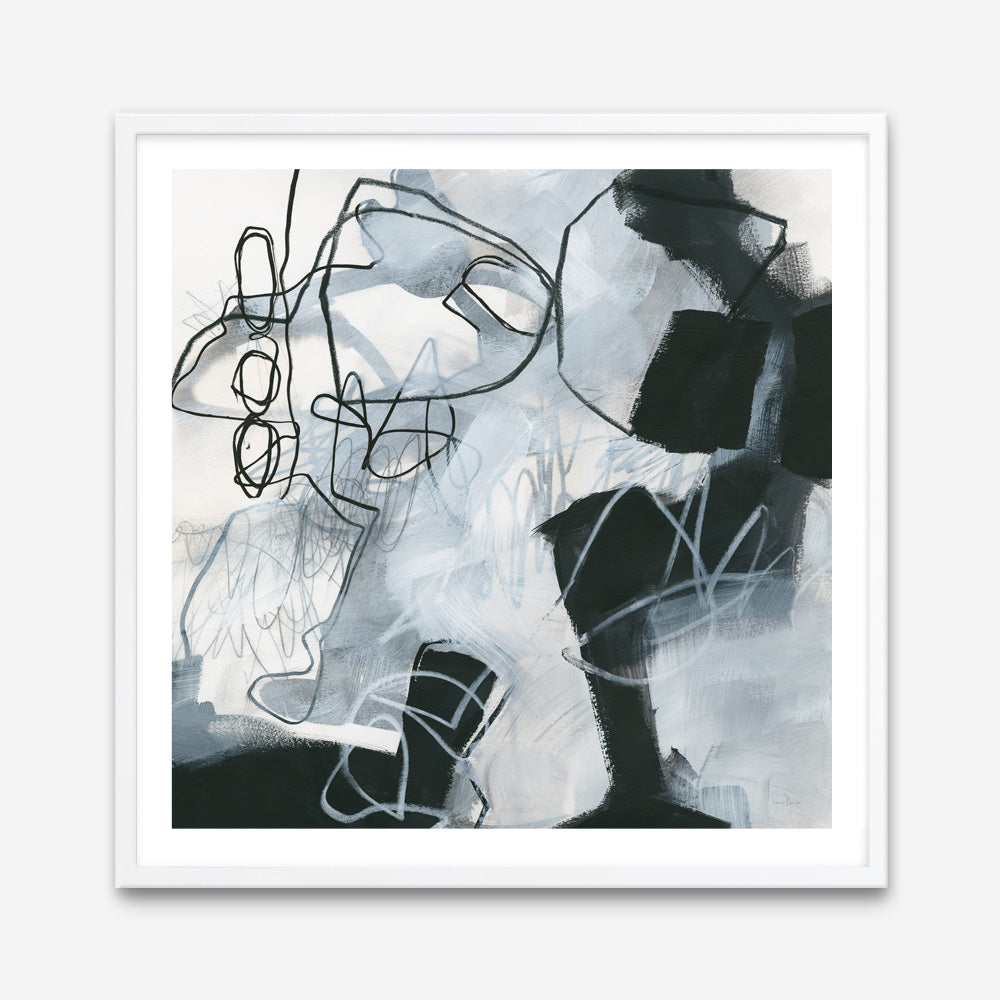 Shop Whats Happening II (Square) Art Print a painted abstract themed wall art print from The Print Emporium wall artwork collection - Buy Australian made fine art painting style poster and framed prints for the home and your interior decor room, TPE-WA-14274-AP