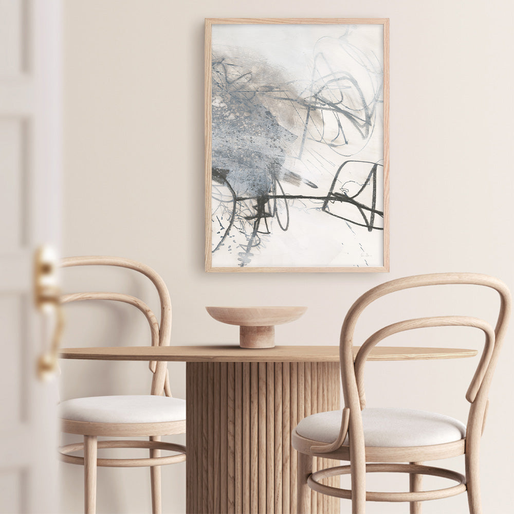 Shop Whats Happening III Neutral Art Print a painted abstract themed wall art print from The Print Emporium wall artwork collection - Buy Australian made fine art painting style poster and framed prints for the home and your interior decor room, TPE-WA-59010