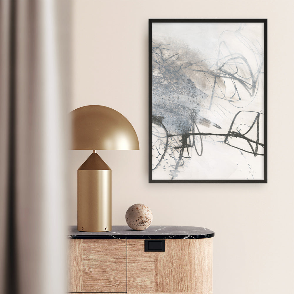 Shop Whats Happening III Neutral Art Print a painted abstract themed wall art print from The Print Emporium wall artwork collection - Buy Australian made fine art painting style poster and framed prints for the home and your interior decor room, TPE-WA-59010