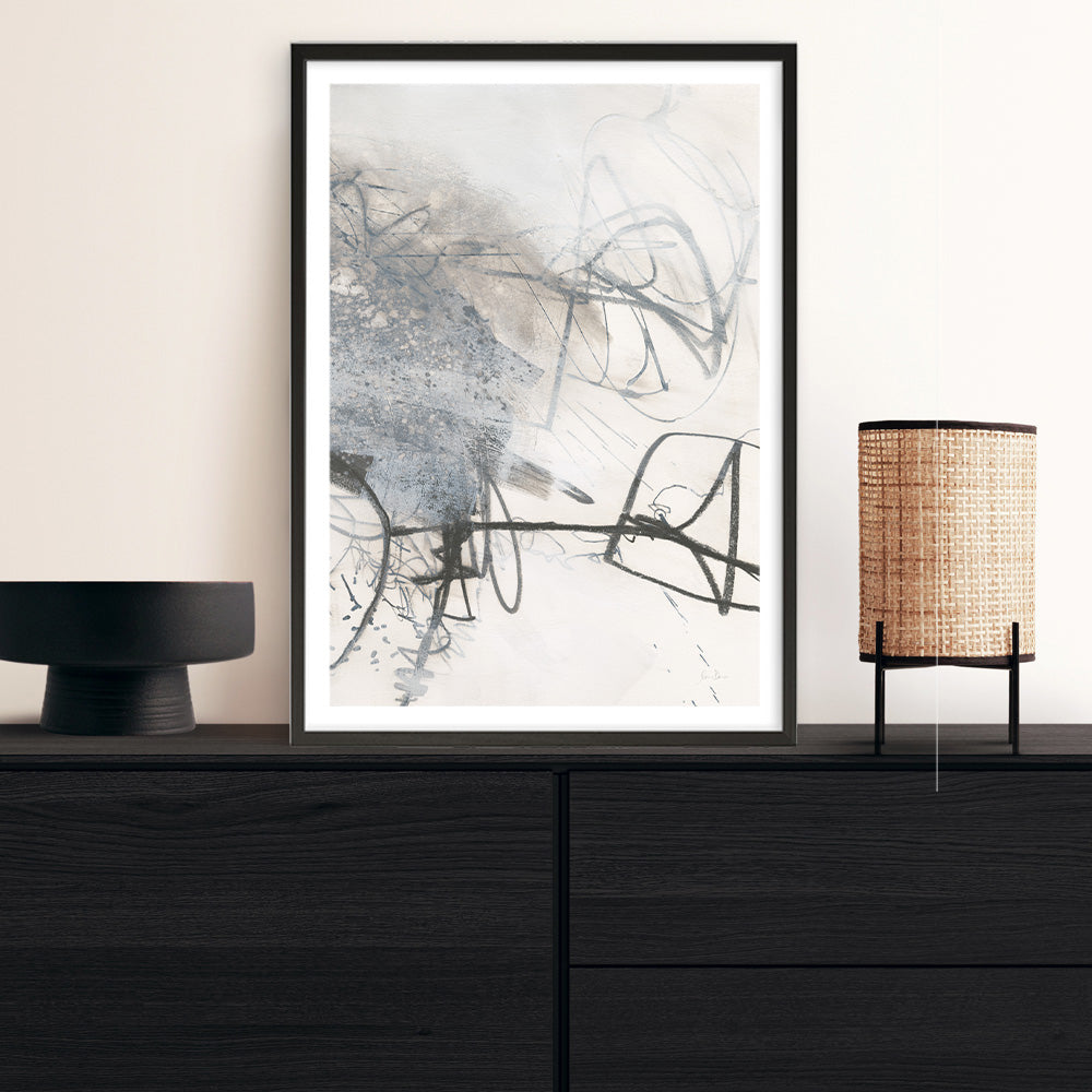 Shop Whats Happening III Neutral Art Print a painted abstract themed wall art print from The Print Emporium wall artwork collection - Buy Australian made fine art painting style poster and framed prints for the home and your interior decor room, TPE-WA-59010