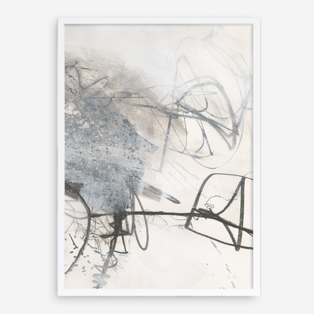 Shop Whats Happening III Neutral Art Print a painted abstract themed wall art print from The Print Emporium wall artwork collection - Buy Australian made fine art painting style poster and framed prints for the home and your interior decor room, TPE-WA-59010