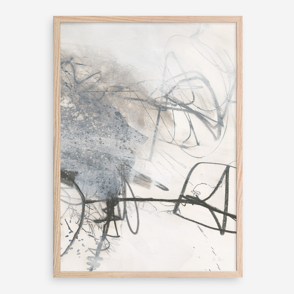 Shop Whats Happening III Neutral Art Print a painted abstract themed wall art print from The Print Emporium wall artwork collection - Buy Australian made fine art painting style poster and framed prints for the home and your interior decor room, TPE-WA-59010