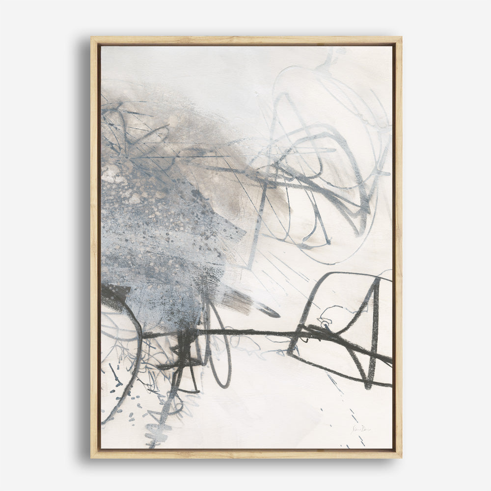 Shop Whats Happening III Neutral Canvas Print a painted abstract themed framed canvas wall art print from The Print Emporium artwork collection - Buy Australian made fine art painting style stretched canvas prints for the home and your interior decor space, TPE-WA-59010-CA-35X46-NF