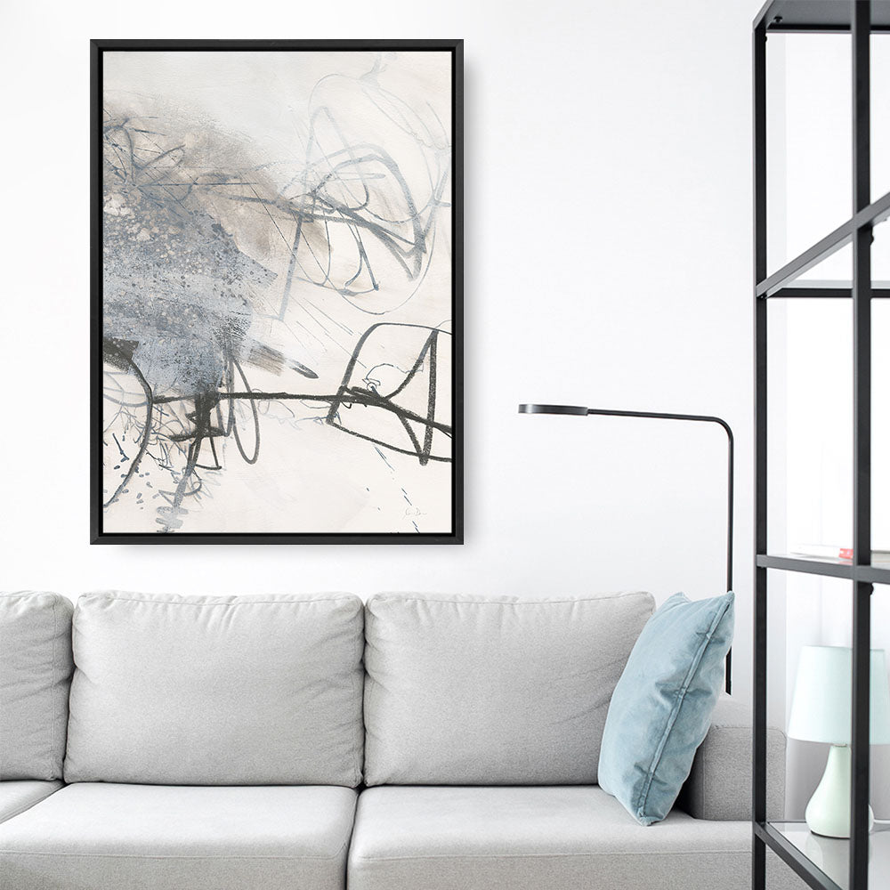 Shop Whats Happening III Neutral Canvas Print a painted abstract themed framed canvas wall art print from The Print Emporium artwork collection - Buy Australian made fine art painting style stretched canvas prints for the home and your interior decor space, TPE-WA-59010-CA-35X46-NF