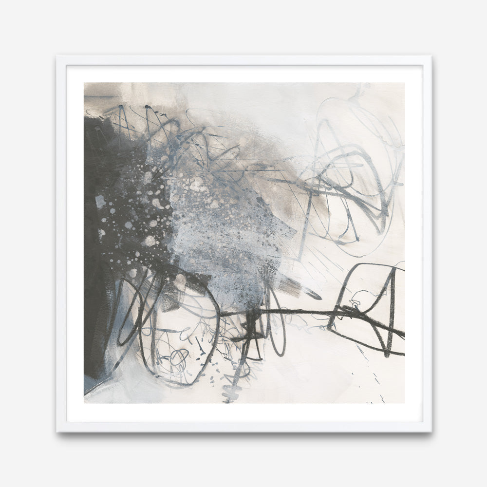 Shop Whats Happening III Neutral (Square) Art Print a painted abstract themed wall art print from The Print Emporium wall artwork collection - Buy Australian made fine art painting style poster and framed prints for the home and your interior decor room, TPE-WA-59010-AP
