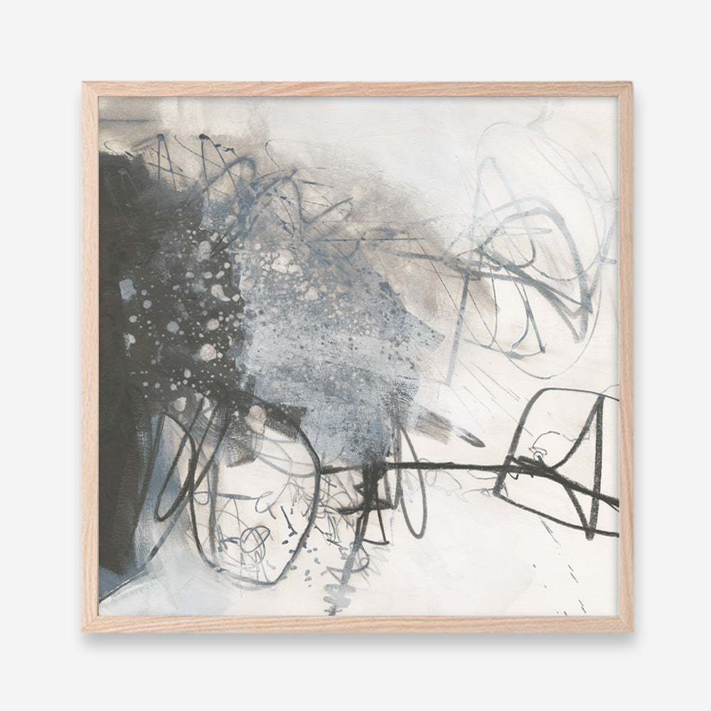 Shop Whats Happening III Neutral (Square) Art Print a painted abstract themed wall art print from The Print Emporium wall artwork collection - Buy Australian made fine art painting style poster and framed prints for the home and your interior decor room, TPE-WA-59010-AP