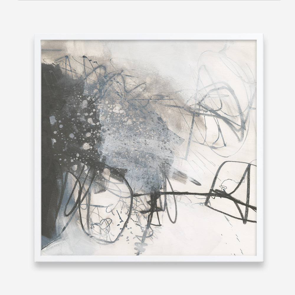 Shop Whats Happening III Neutral (Square) Art Print a painted abstract themed wall art print from The Print Emporium wall artwork collection - Buy Australian made fine art painting style poster and framed prints for the home and your interior decor room, TPE-WA-59010-AP