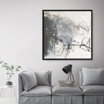 Shop Whats Happening III Neutral (Square) Canvas Print a painted abstract themed framed canvas wall art print from The Print Emporium artwork collection - Buy Australian made fine art painting style stretched canvas prints for the home and your interior decor space, TPE-WA-59010-CA-40X40-NF